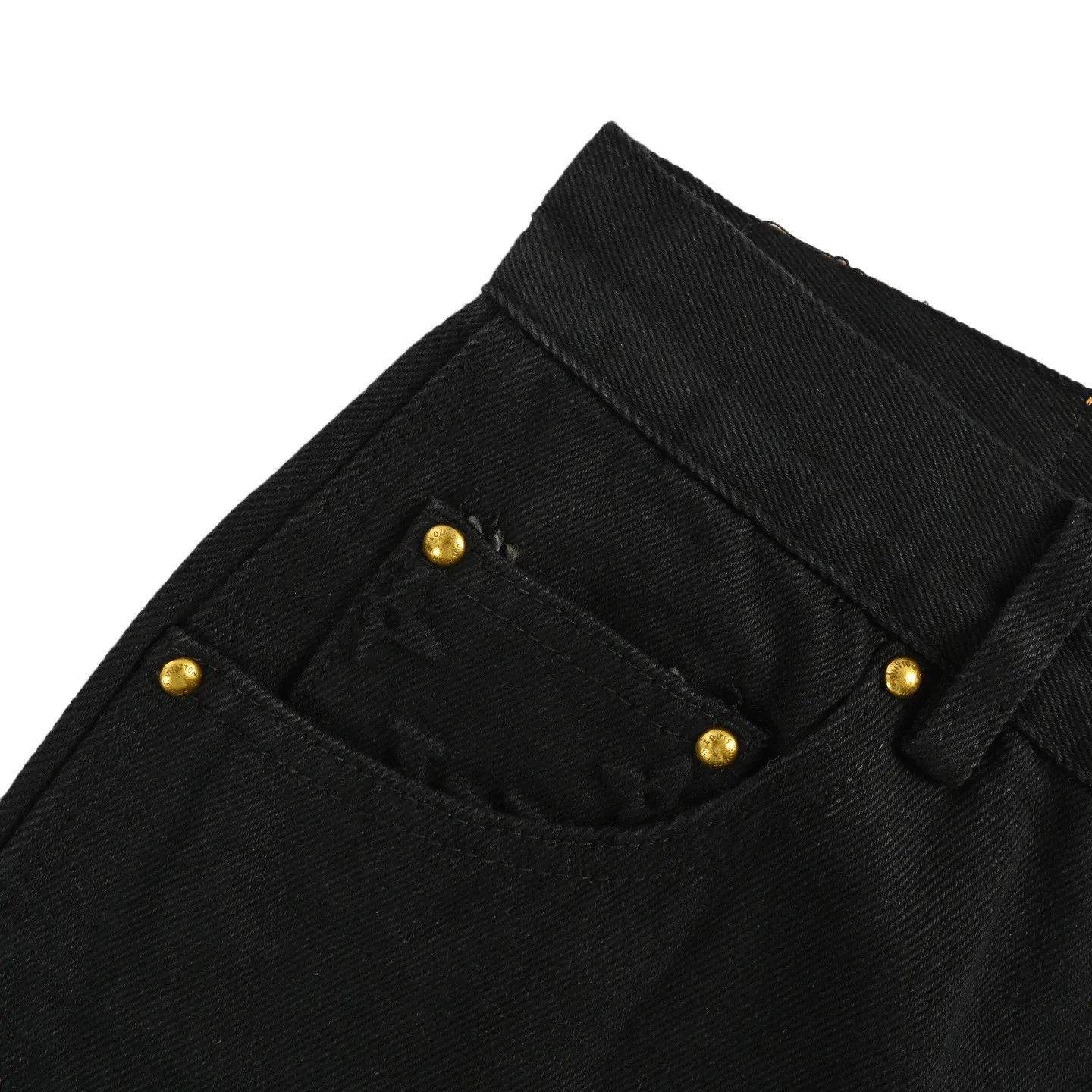 Louis Vuitton/Louis Vuitton presbyopic embossed washed jeans